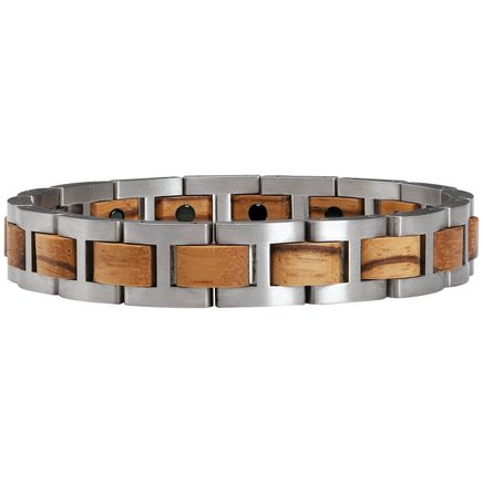 Magnetic Bracelet with Wood Accents-374587