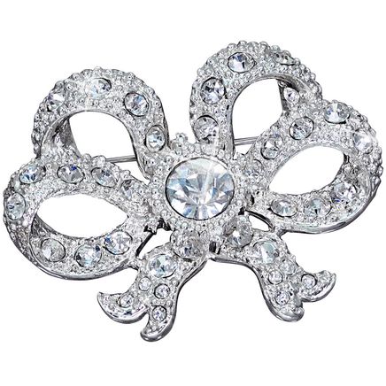 Crystal Bow Brooch-374719