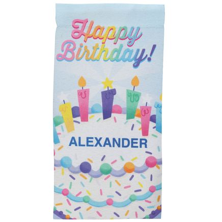 Personalized Happy Birthday Mini Garden Flag-374990