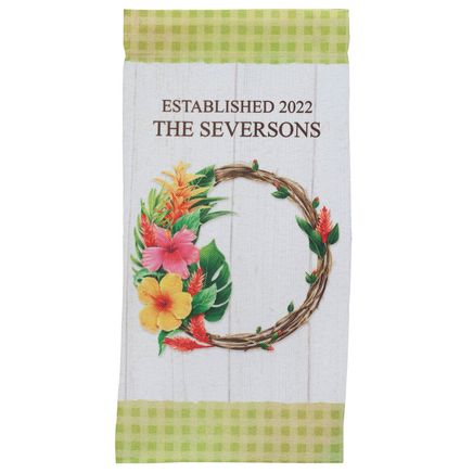 Personalized Summer Wreath Mini Garden Flag-374995