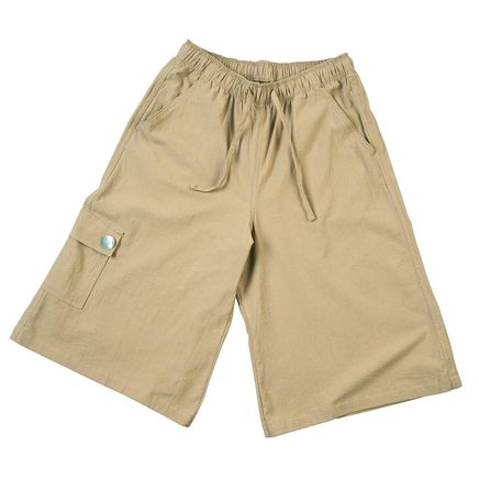 Crinkle Cotton Culottes-375026