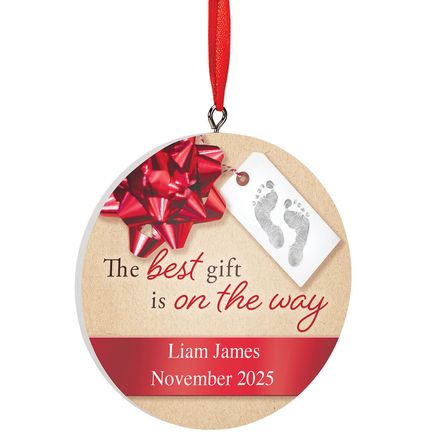Personalized "The Best Gift is On The Way" Ornament-375421