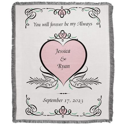 Personalized Forever and Always Throw Blanket-375442