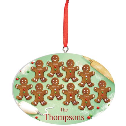 View product details for Personalized Gingerbread Family Ornament