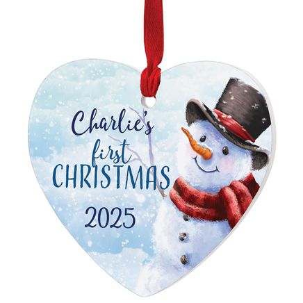 Baby's First Christmas Snowman Ornament-375724