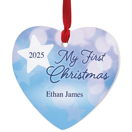 Personalized My First Christmas Ornament, BLUE-375728