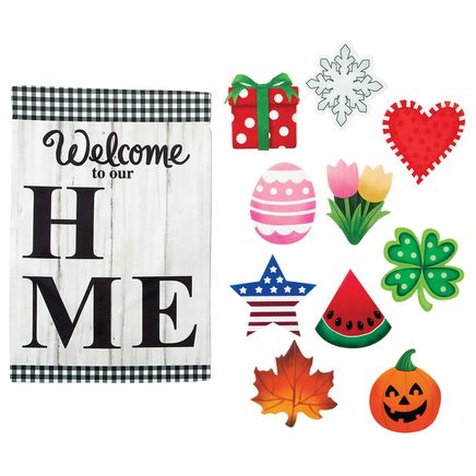 Interchangeable Welcome to Our Home Flag by Holiday Peak™-375825
