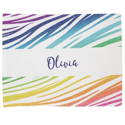 Personalized Zebra Rainbow Pillowcase-375891