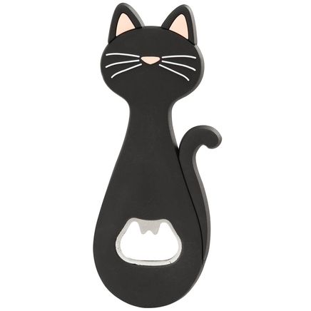 Black Cat Magnetic Bottle Opener by Chef's Pride™-375939