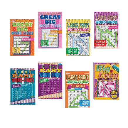 Amazing Large Print Word-Finds, Value, Set of 8-376427