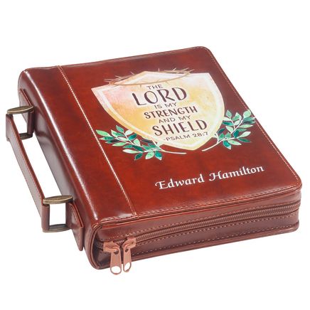 Personalized The Lord is My Shield Bible Cover-376443