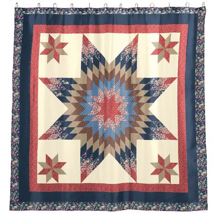 Prairie Diamond Star Shower Curtain Set-376707