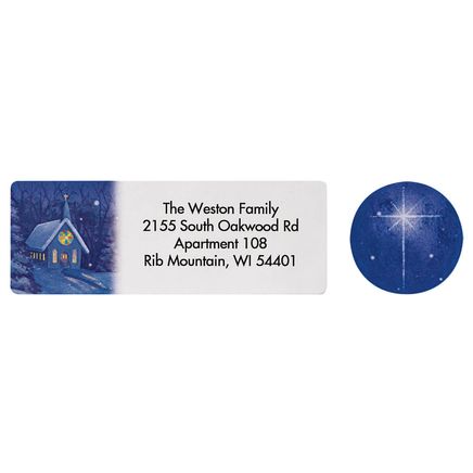 Personalized Holy Night Labels and Seals, Set of 20-377361