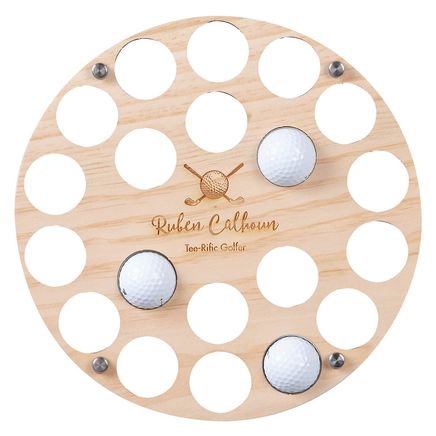 Personalized Engraved Golf Ball & Clubs Ball Holder-378038