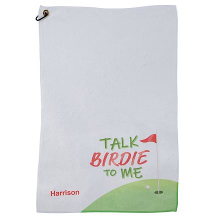 Personalized Talk Birdie to Me Golf Towel-378678