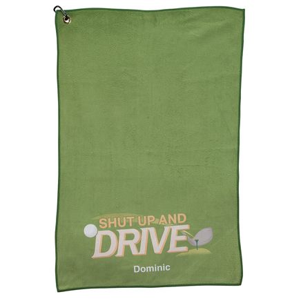 Personalized Shut Up and Drive Golf Towel-378679