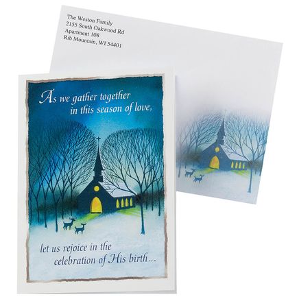 Personalized Christmas Morning Cards, Set of 20-378733