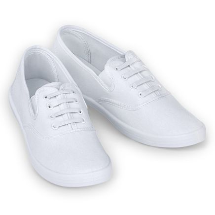 Slip-On No-Tie Canvas Sneakers-379554