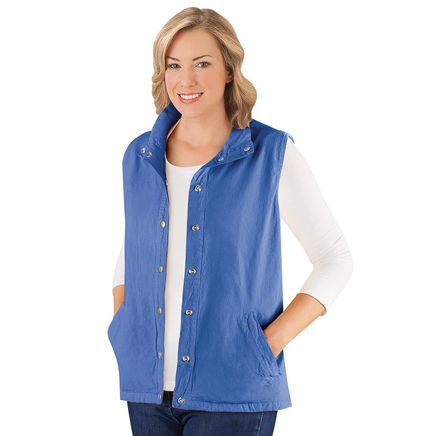 Snap Front & Cinch Back Vest-379569
