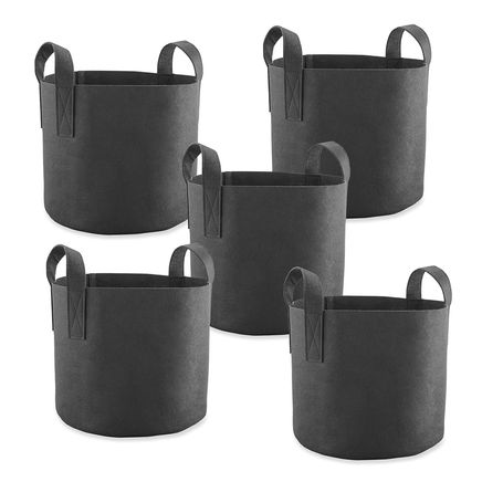 7-Gallon Grow Bags, Set of 5-379584