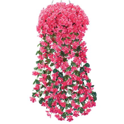 Set of 2 Floral Hanging Bushes-379593