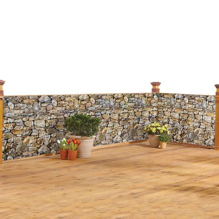 Stone Privacy Fence Cover-379594