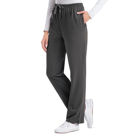 Drawstring Knit Pants-379611