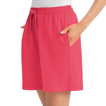 Knit Shorts With Side Pockets-379617