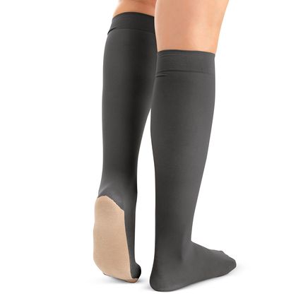 Non-Run Compression Knee-High Cotton Stockings, 3 Pair-379638