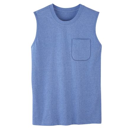 Men's Sleeveless Pocket Crew Neck Tee-379650