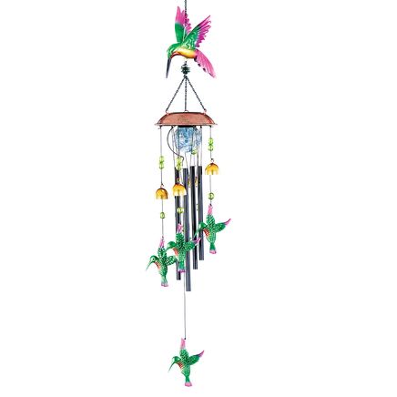 Solar Hummingbird Bell Windchime-379652