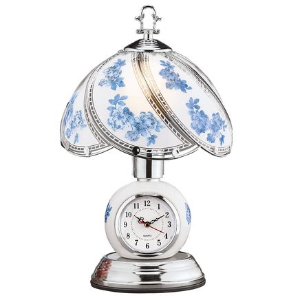 Rose Touch Lamp With Clock-379704