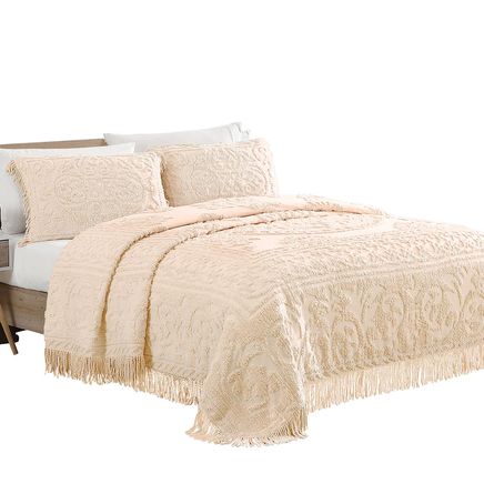 Medallion Chenille  Bedspread Set-379736