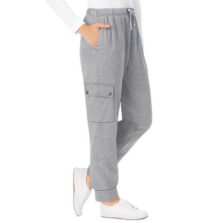 Double Cargo-Pocket Knit Pants-379777