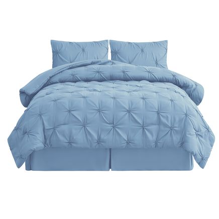 4-Piece Spring Pintuck Comforter Set-379783
