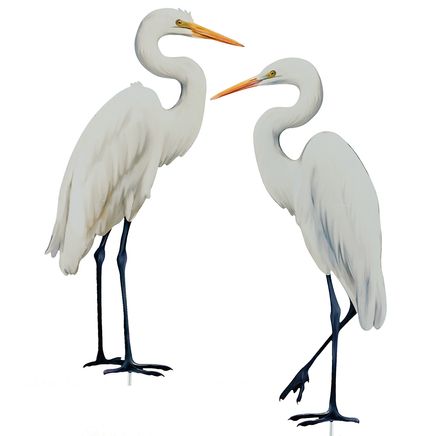 Great Egret Stakes, Set of 2-379881