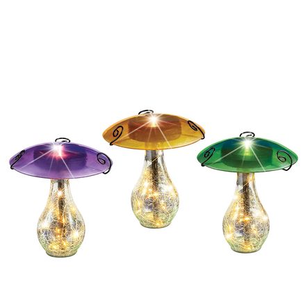 Glass Mushroom Solar Stake-380023