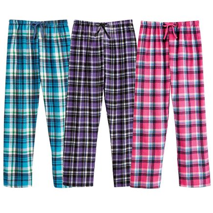 3-Pack Women's Flannel PJ Pants-380042