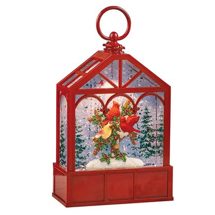 Lighted Cardinal Snow Lantern-380048