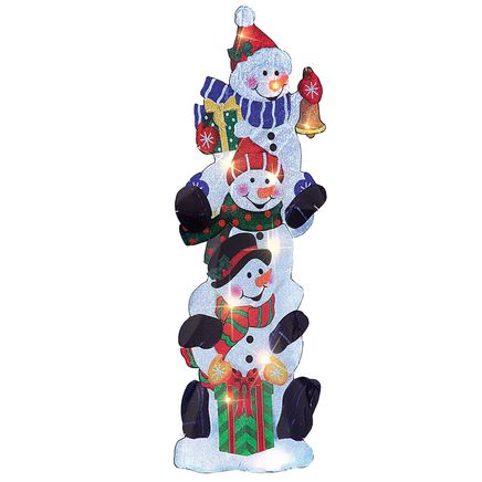 Lighted Stack of Snowmen-380054