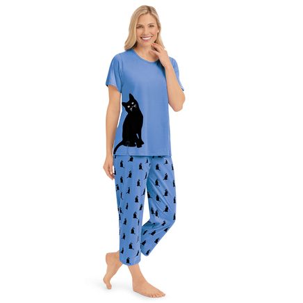 Peeking Kitten Capri PJ Set-380069