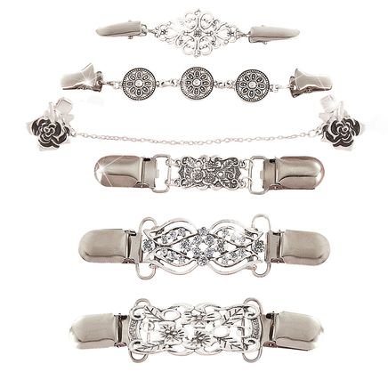 Decorative Sweater Clasps, Set of 6-380090