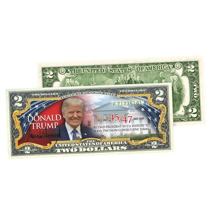 Trump 45/47 President $2 Bill-380119