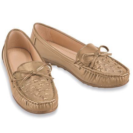 Woven Textured Padded Flats-380132