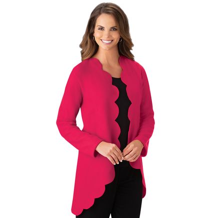 Scallop Trimmed Jacket-380162