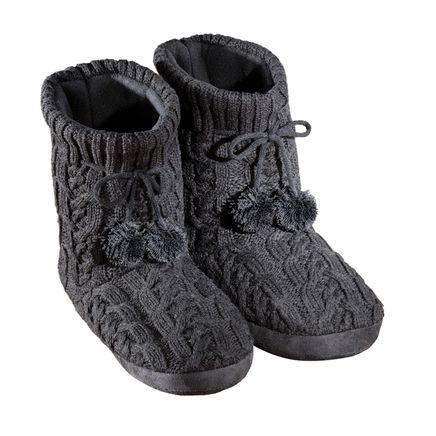 Cable Knit Booties-380260