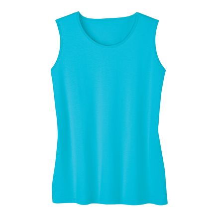 Soft Knit Crew Neck Tank Top-380266