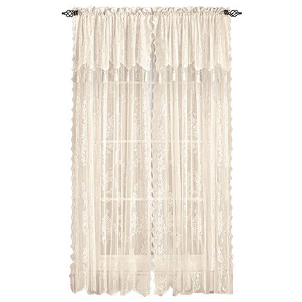 Carly Lace Panel With Valance-380269
