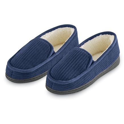 Men's Corduroy Memory Foam Slippers-380296