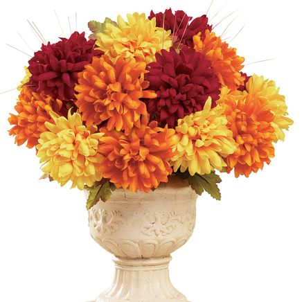 Multi-Color Artificial Mum Bushes, Set of 3-380349